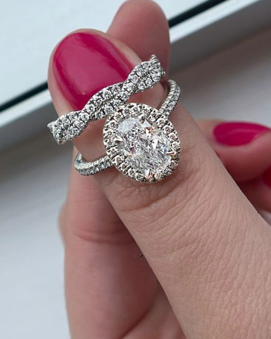 vintage wedding rings halo rings