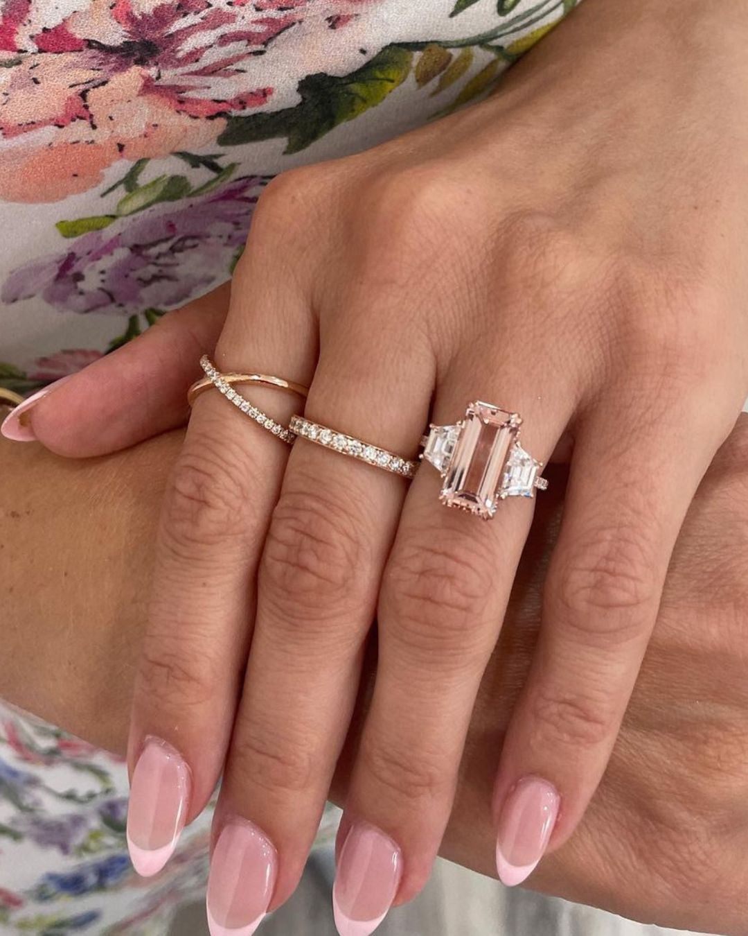 vintage wedding rings rose gold rings