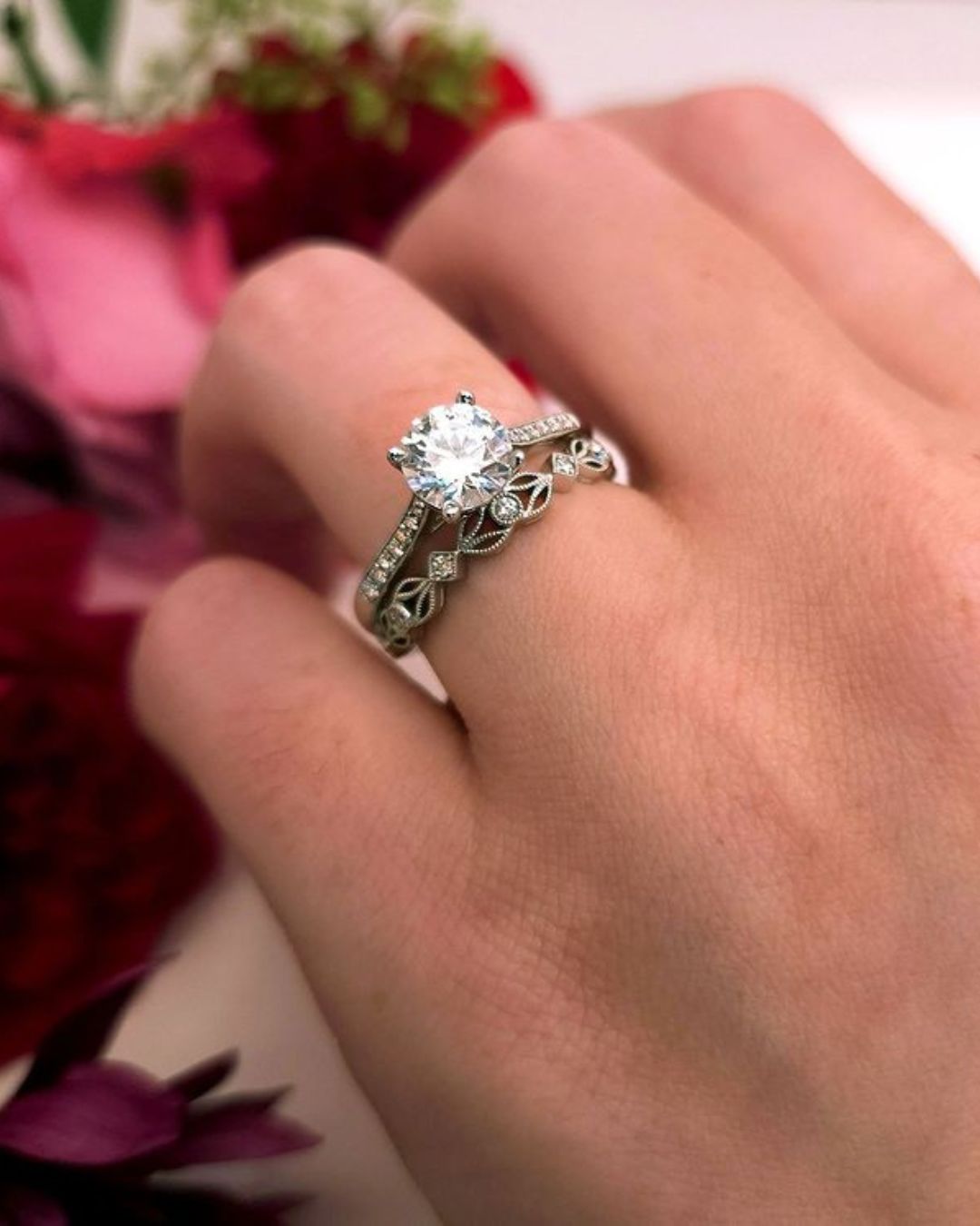 vintage wedding rings solitaire vintage rings