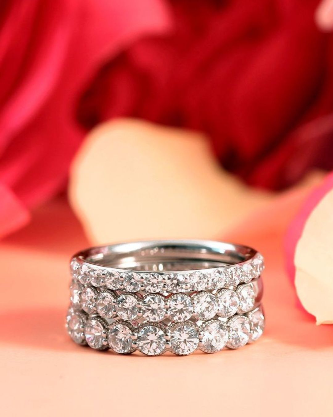 vintage wedding rings stackable rings
