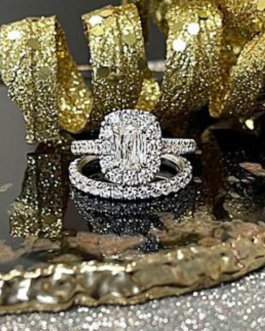 vintage wedding rings white gold rings