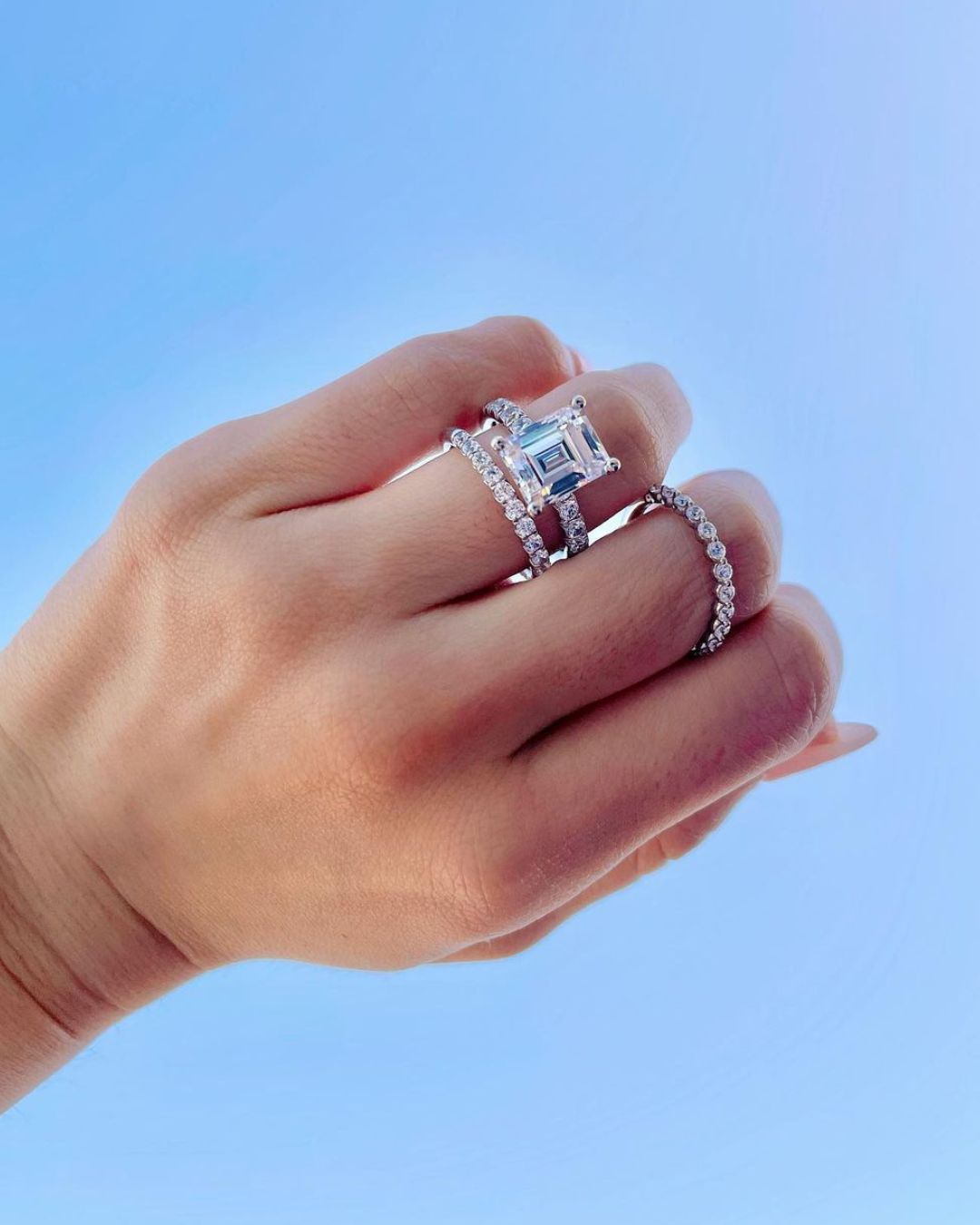 vintage wedding rings white gold rings