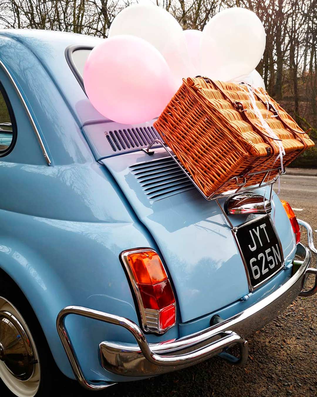 wedding car decor ideas ballons