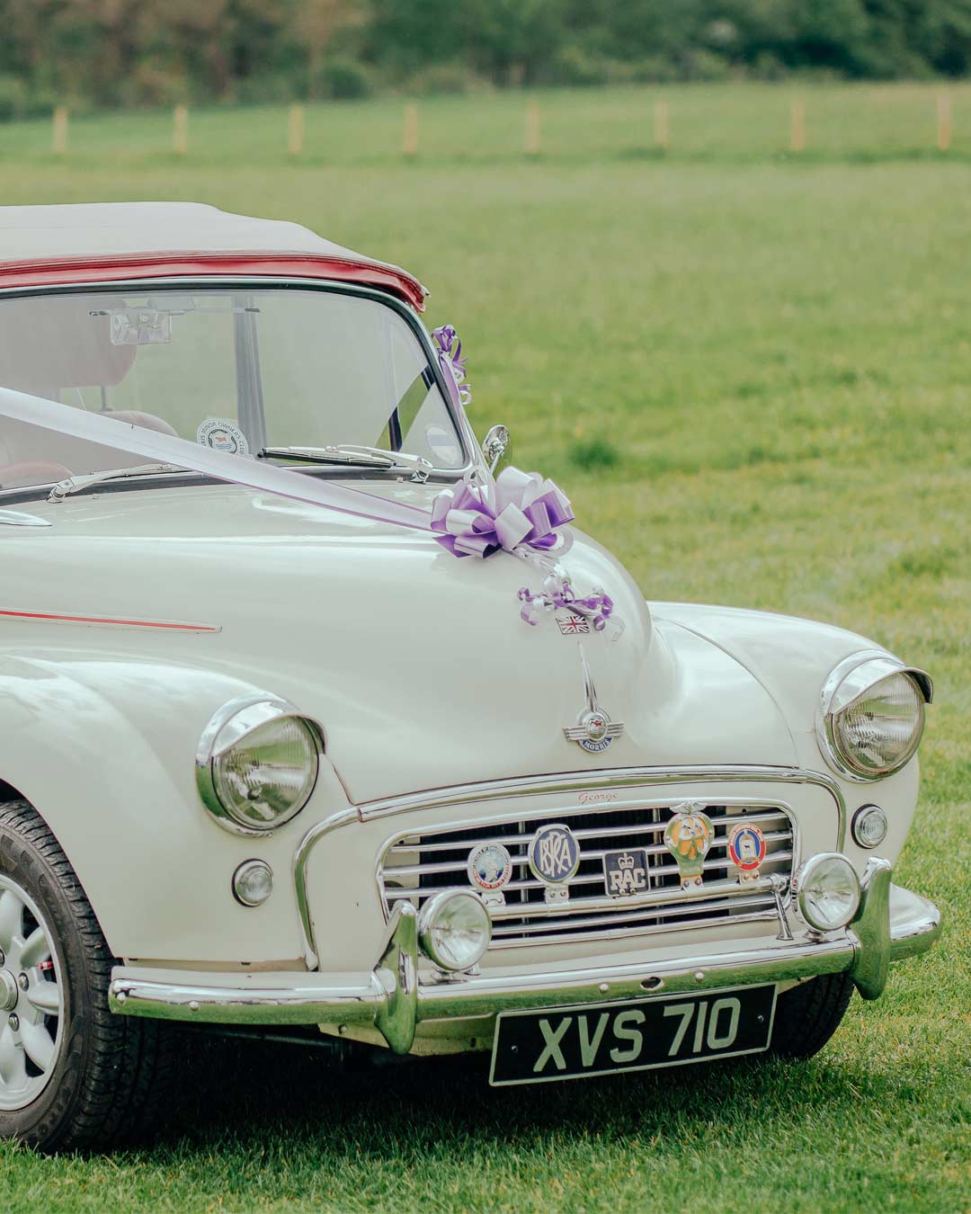 wedding car decor ideas simple bow