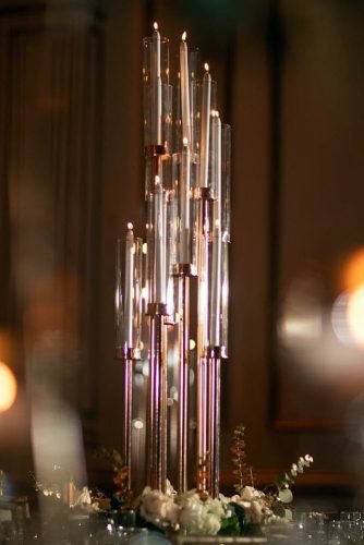 wedding centerpieces tall modern with candles ngstudionj