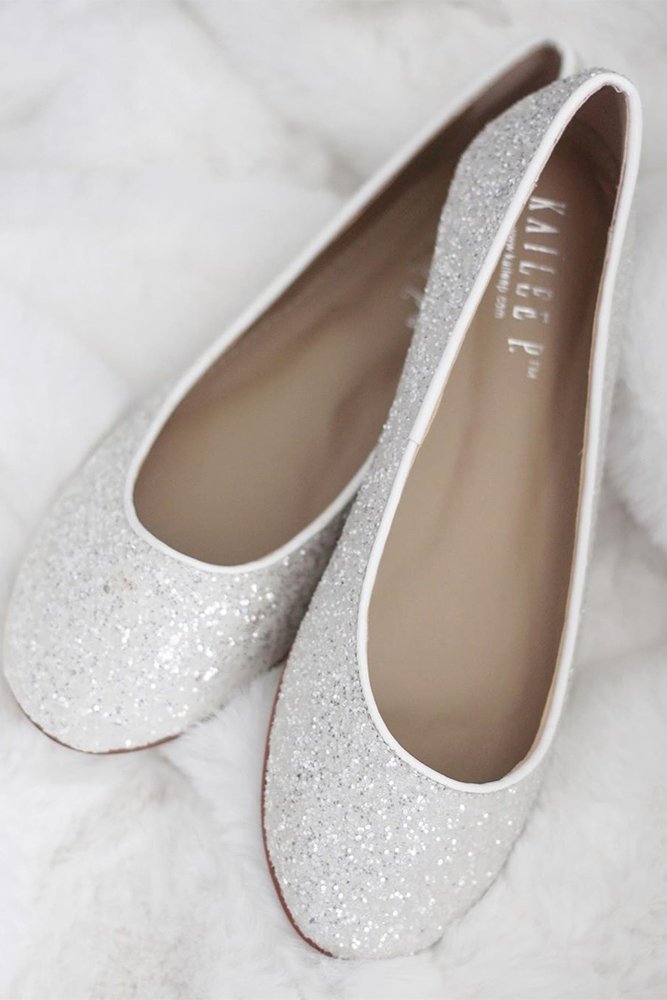 sequin flats wedding