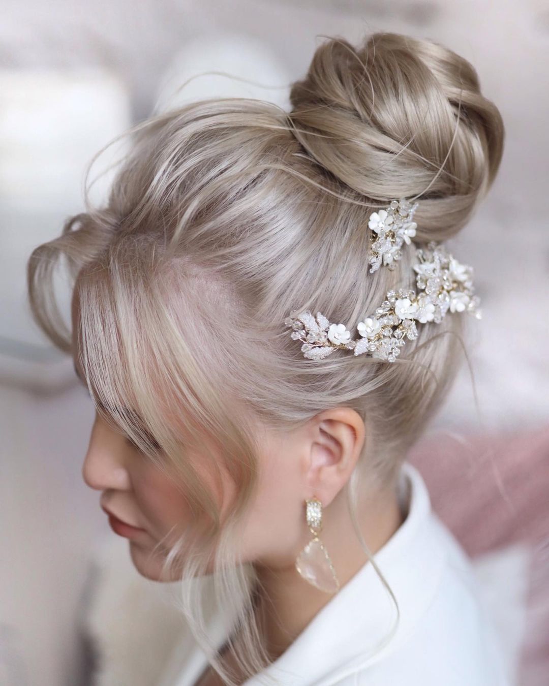 wedding hairstyles for thin hair elegant
