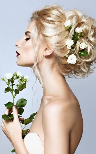 wedding hairstyles with flowers new featured