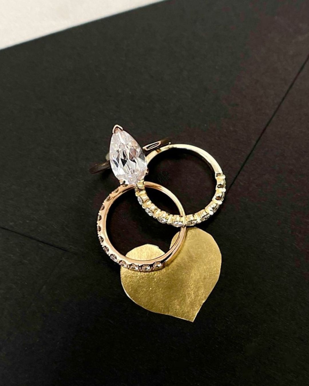 vintage wedding rings in vintage style
