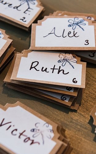 wedding seating chart name cards featured