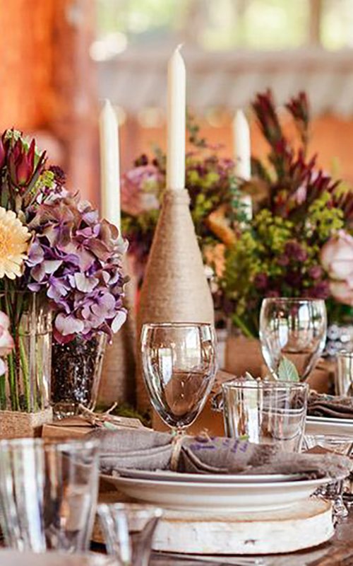 Table Decor Essentials for Your Rustic Wedding Theme