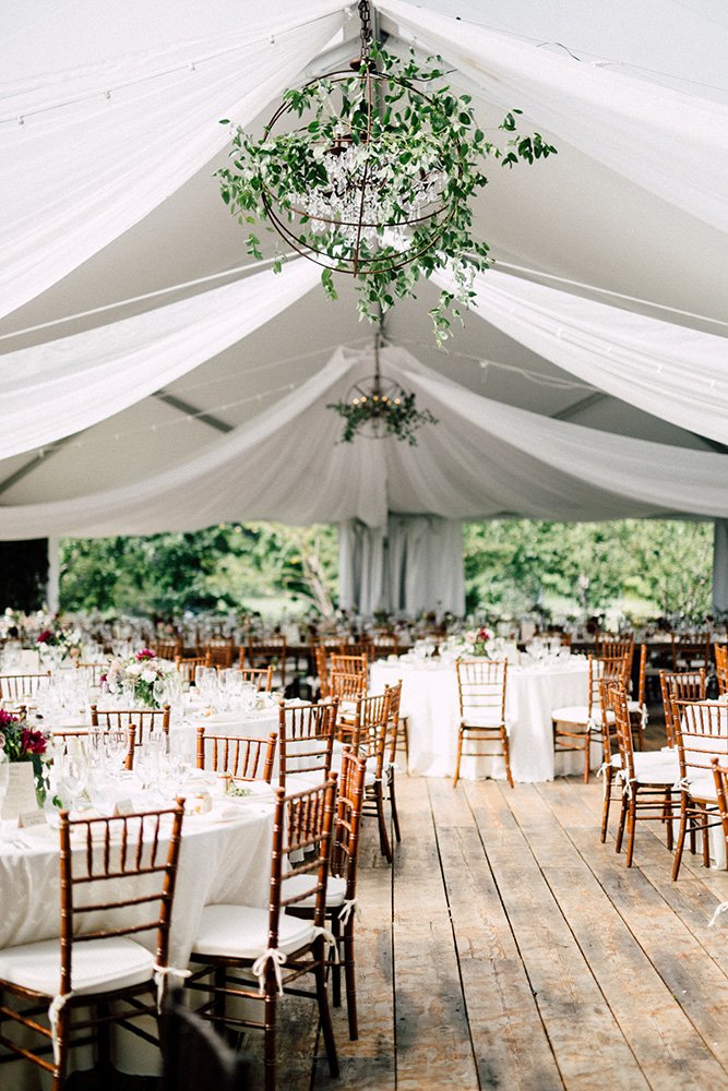wedding tent elegant minimal white black and greenery simply lace photography