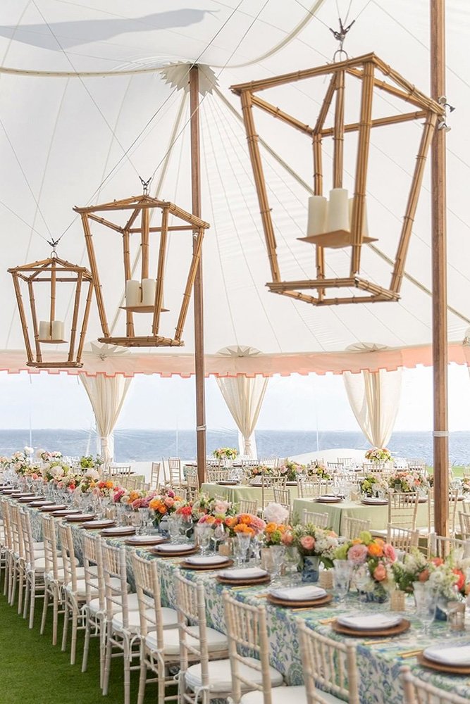 wedding tent summer playful hanging lanterns with candles eastonevents