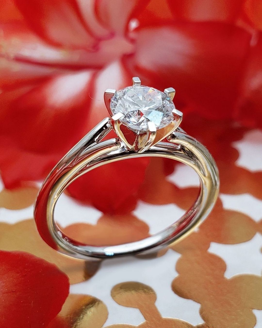 white gold engagement rings vintage rings1