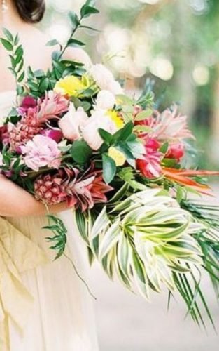 tropical wedding bouquets