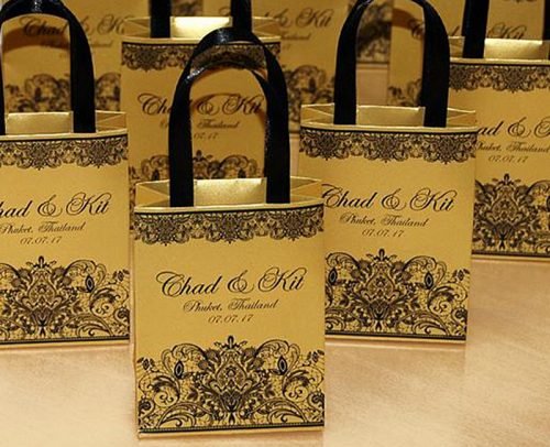 wedding gift bag ideas bag with ribbon handles