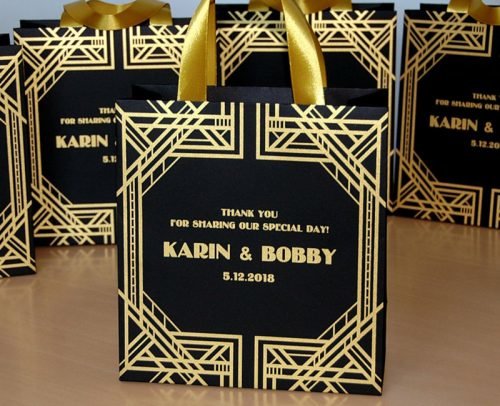 wedding gift bag ideas gatsby theme bag