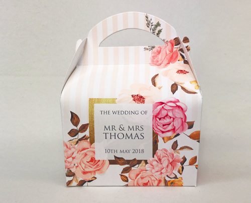 wedding gift bag ideas romantic floral bag