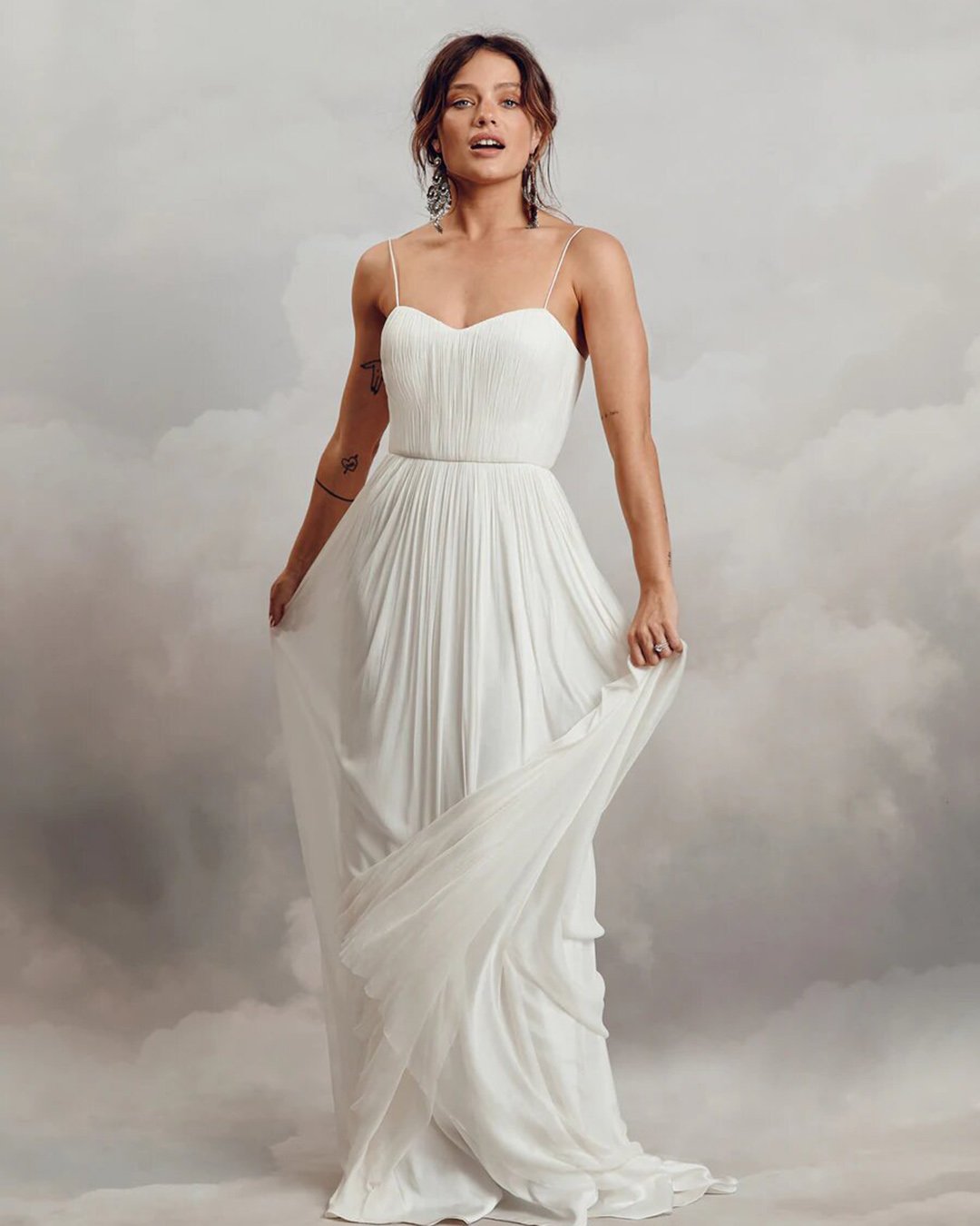 cheap wedding dresses simple with spaghetti straps greek catherinedeane