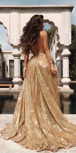 golden gown for bride