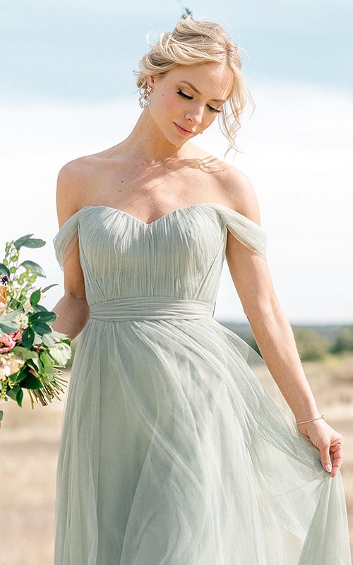 light green bridesmaid dresses