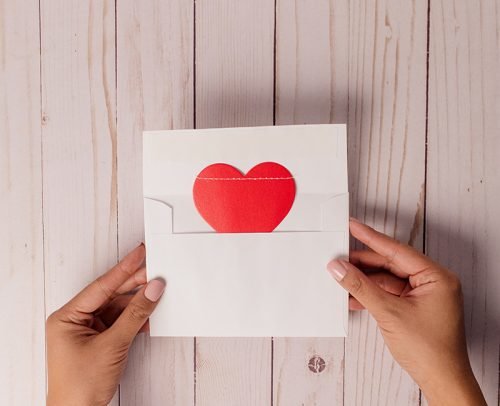 wedding card box ideas envelope with heart
