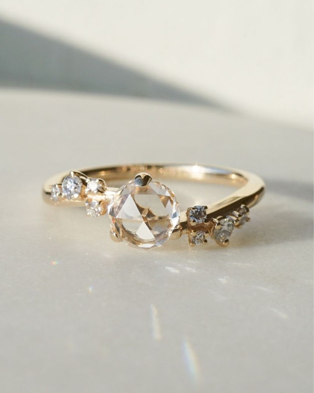 engagement ring ideas with solitaire center stone