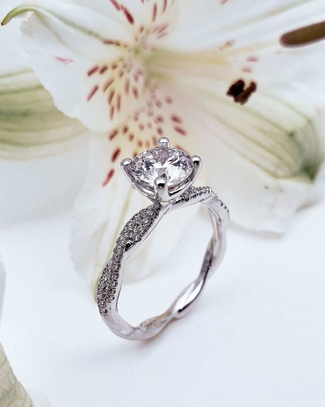 engagement ring ideas with twisted bands
