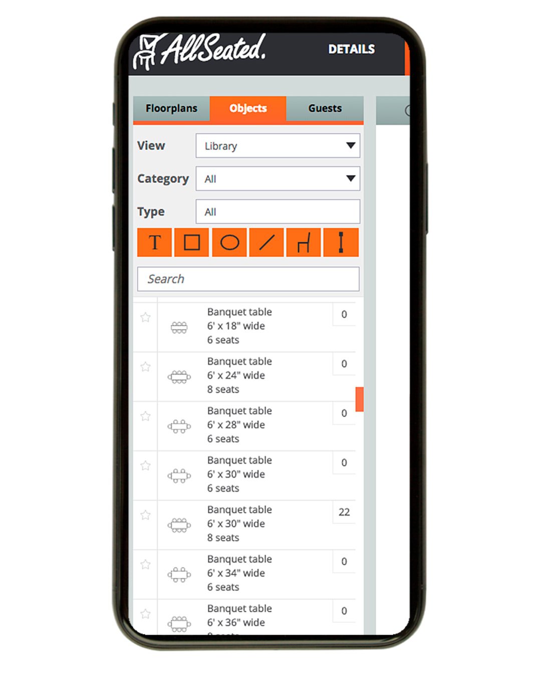 wedding planning apps allseated app