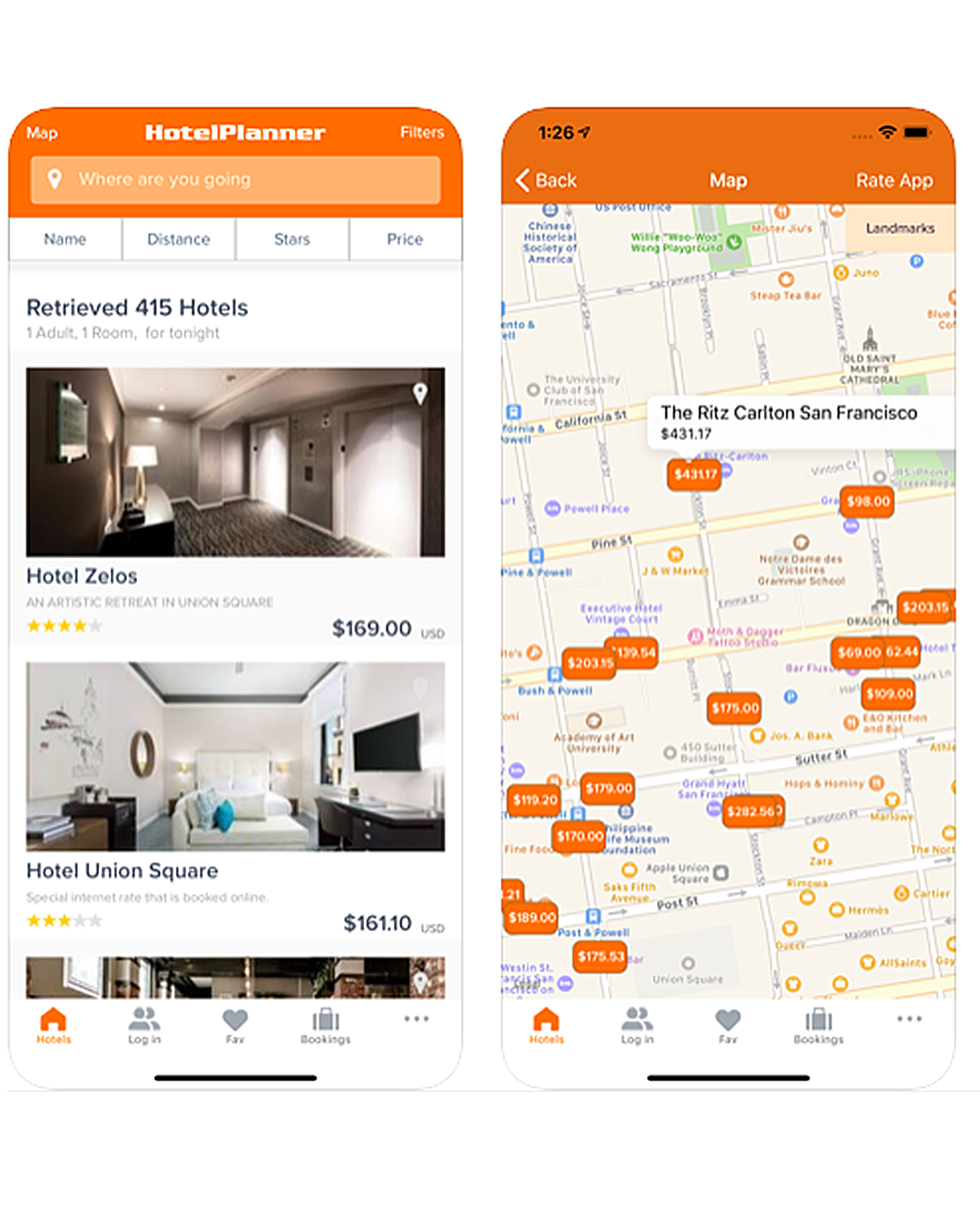 wedding planning apps hotel planner app