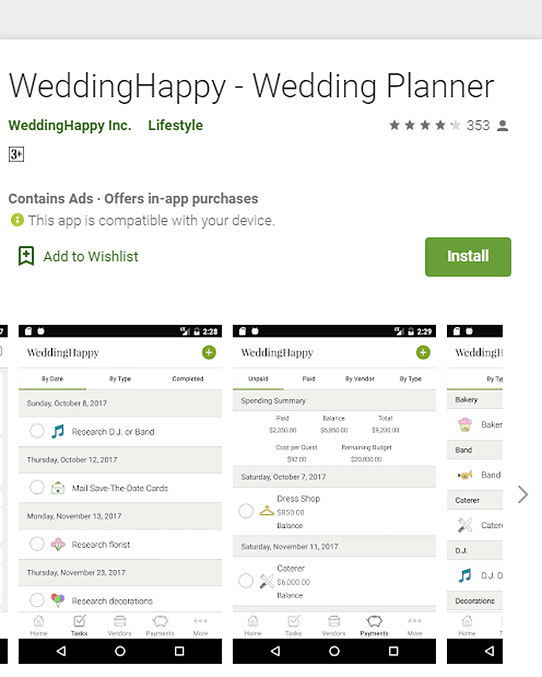 wedding planning apps weddinghappy app