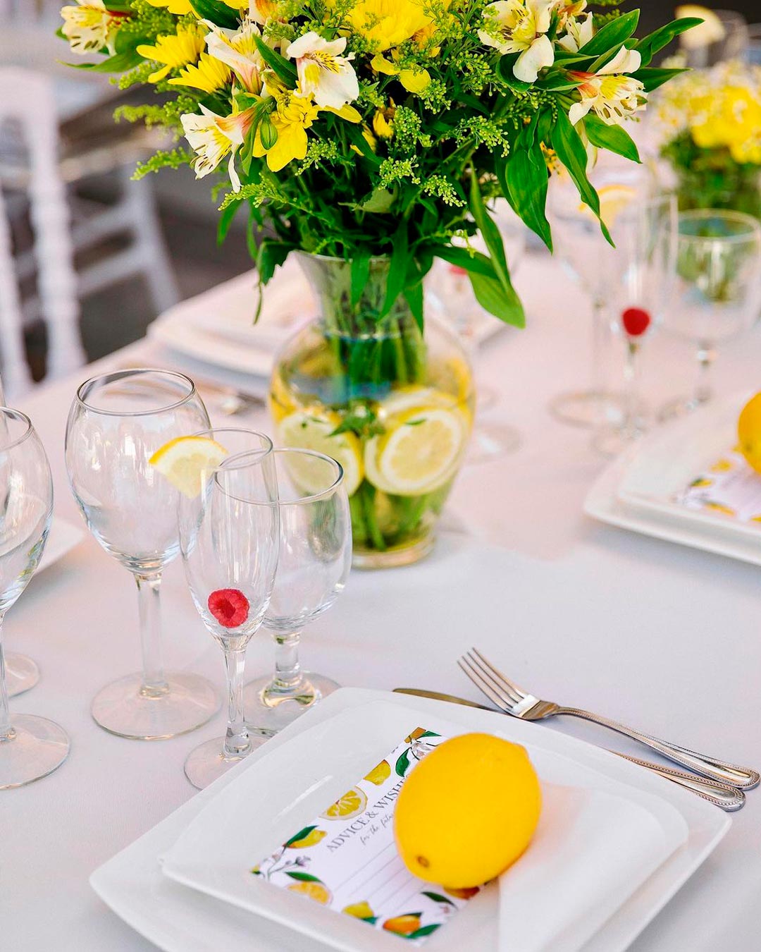 wedding ideas fruits lemon