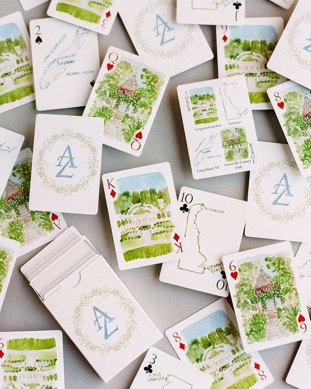 wedding ideas game map cards
