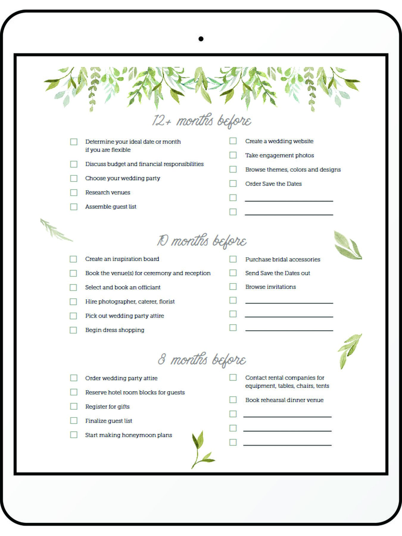 Wedding Planning Printables Free Templates To Keep You
