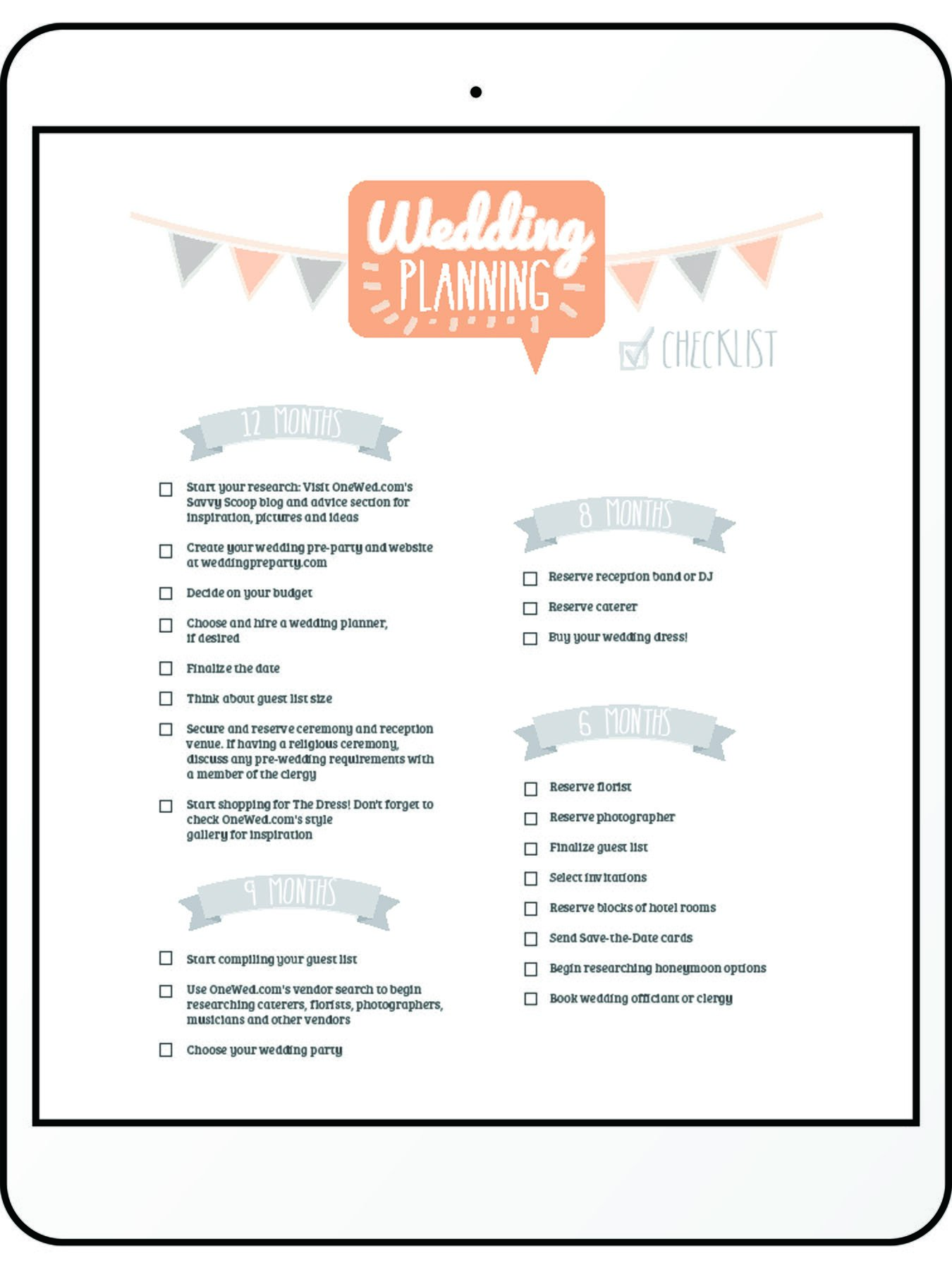 Simple Wedding Checklist Template from www.weddingforward.com
