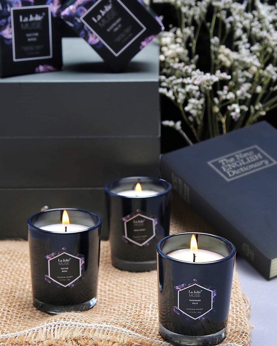 wedding registry ideas aroma candles set flowers
