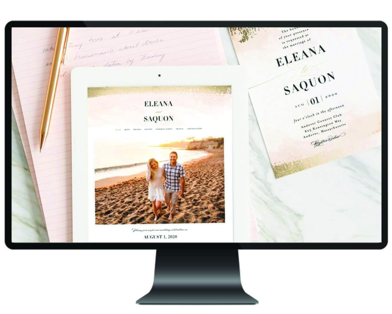 wedding websites minted website