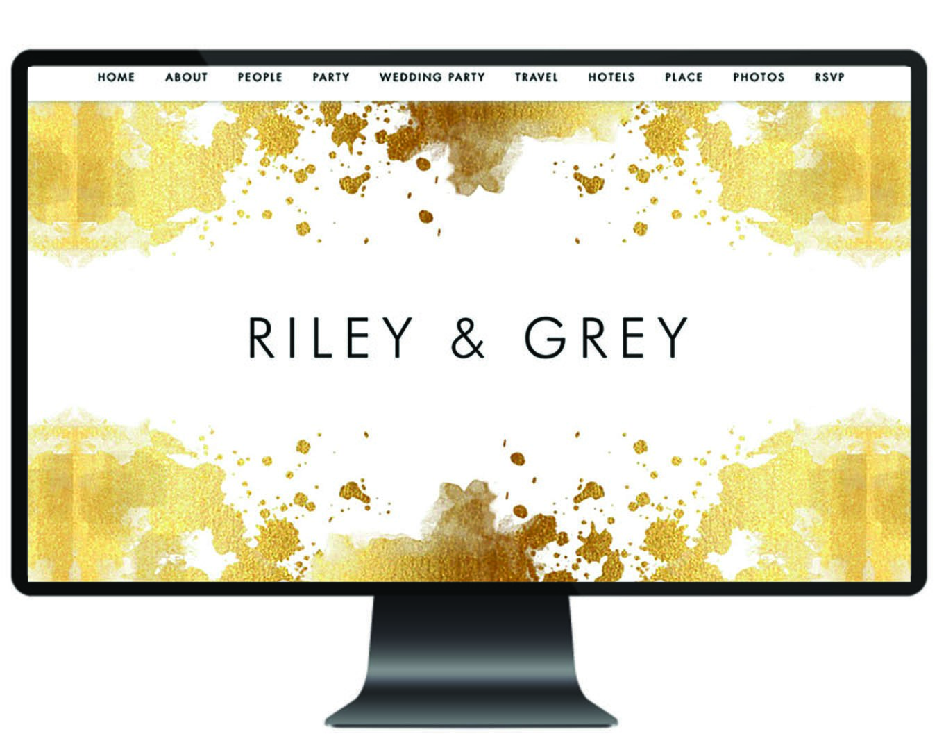 wedding websites riley and grey