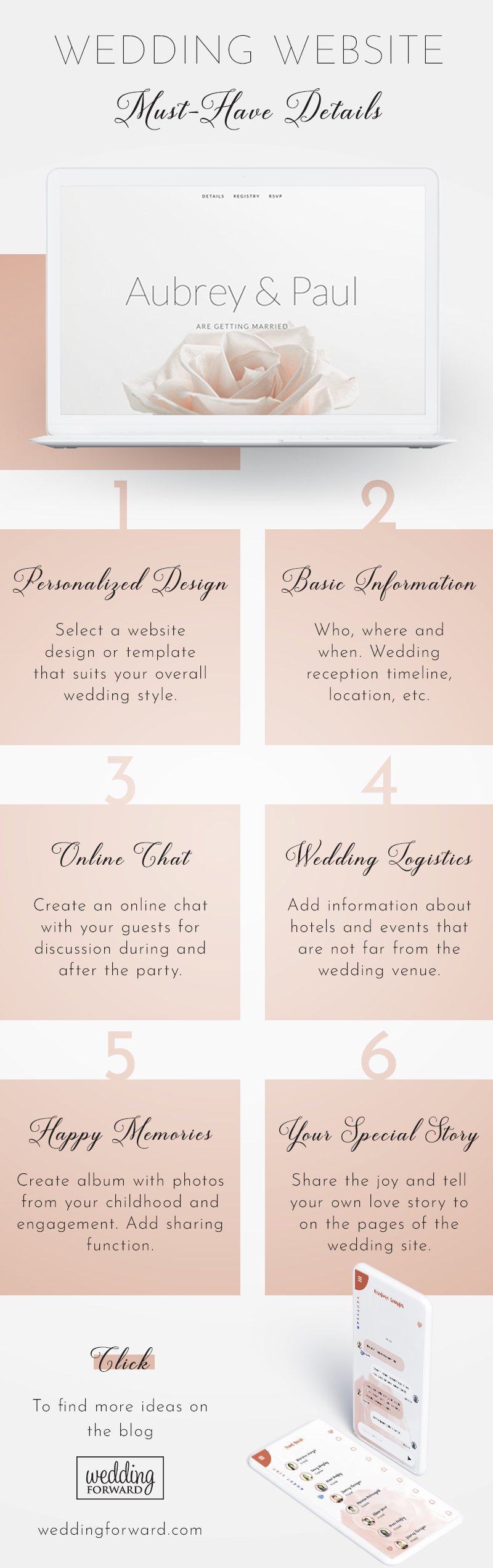 wedding websites things to add to your wedding website