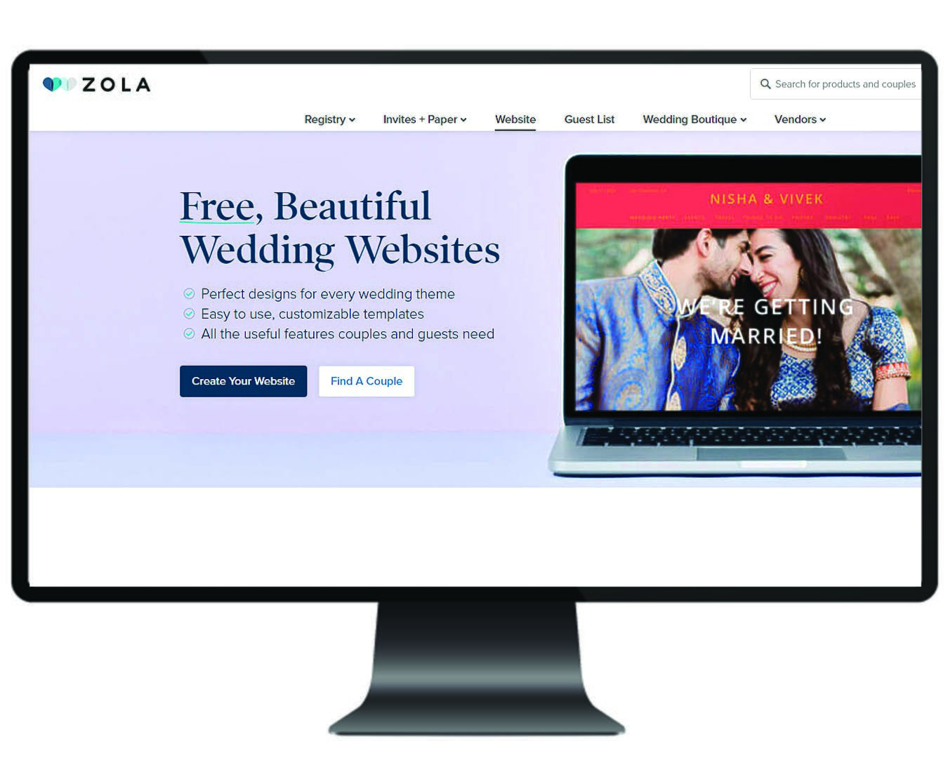 wedding websites website zola