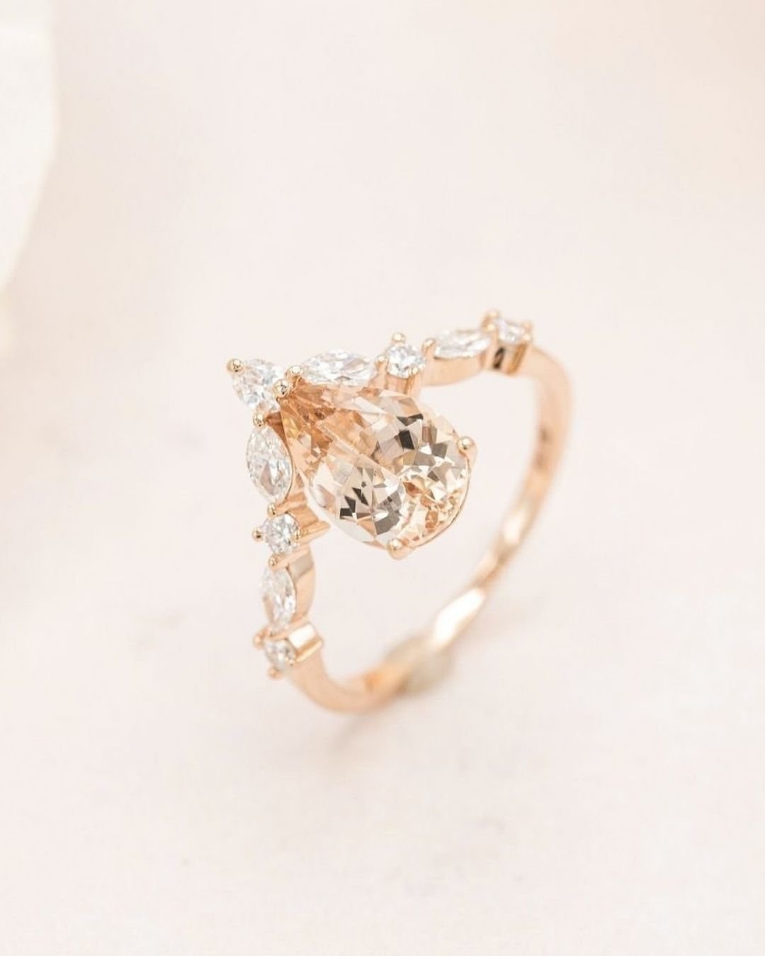 unique engagement rings in rose gold2