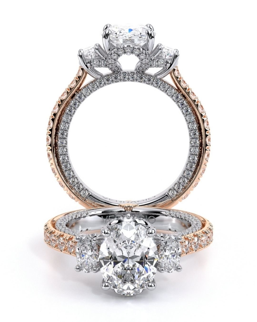 unique engagement rings three stone diamond rings1