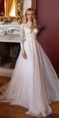Spitze Brautkleider Schatz Ausschnitt mit Ärmeln Ellybride
