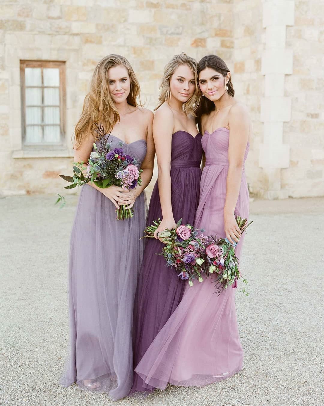 lavender wedding colors bridesmaids attire