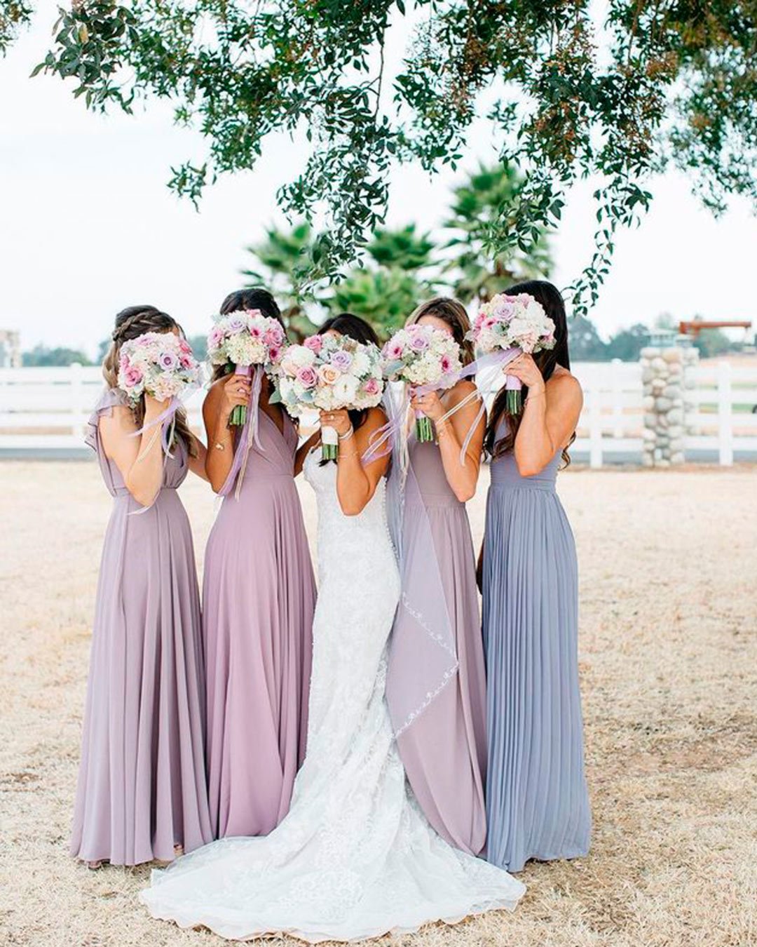 lilac wedding colors bridesmaids