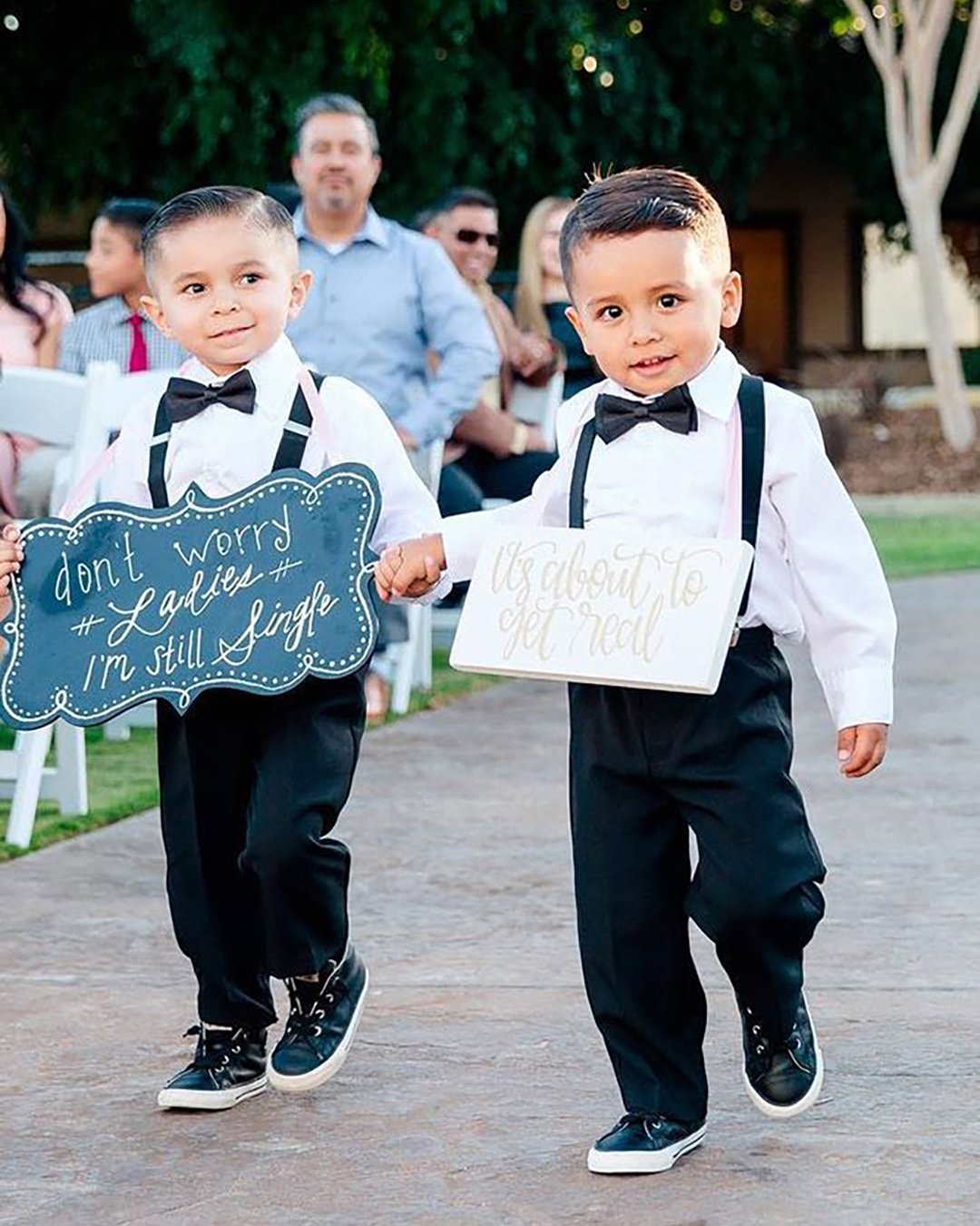 must have wedding photos boys with poster marlenasphotography