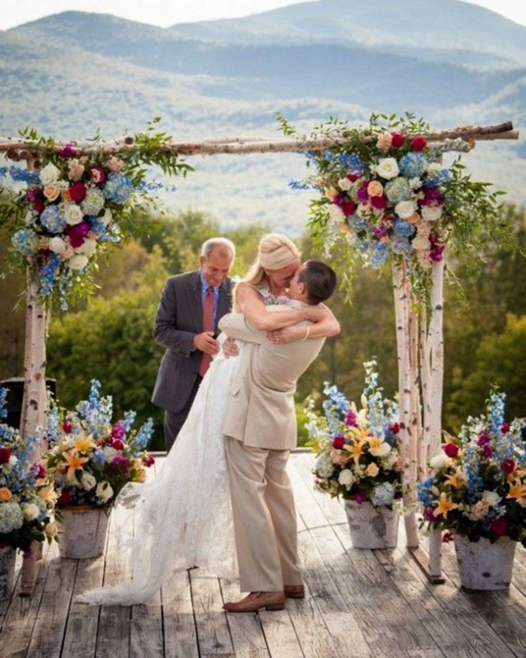 must have wedding photos kiss after ceremony mountain view athleen landwehrle photography
