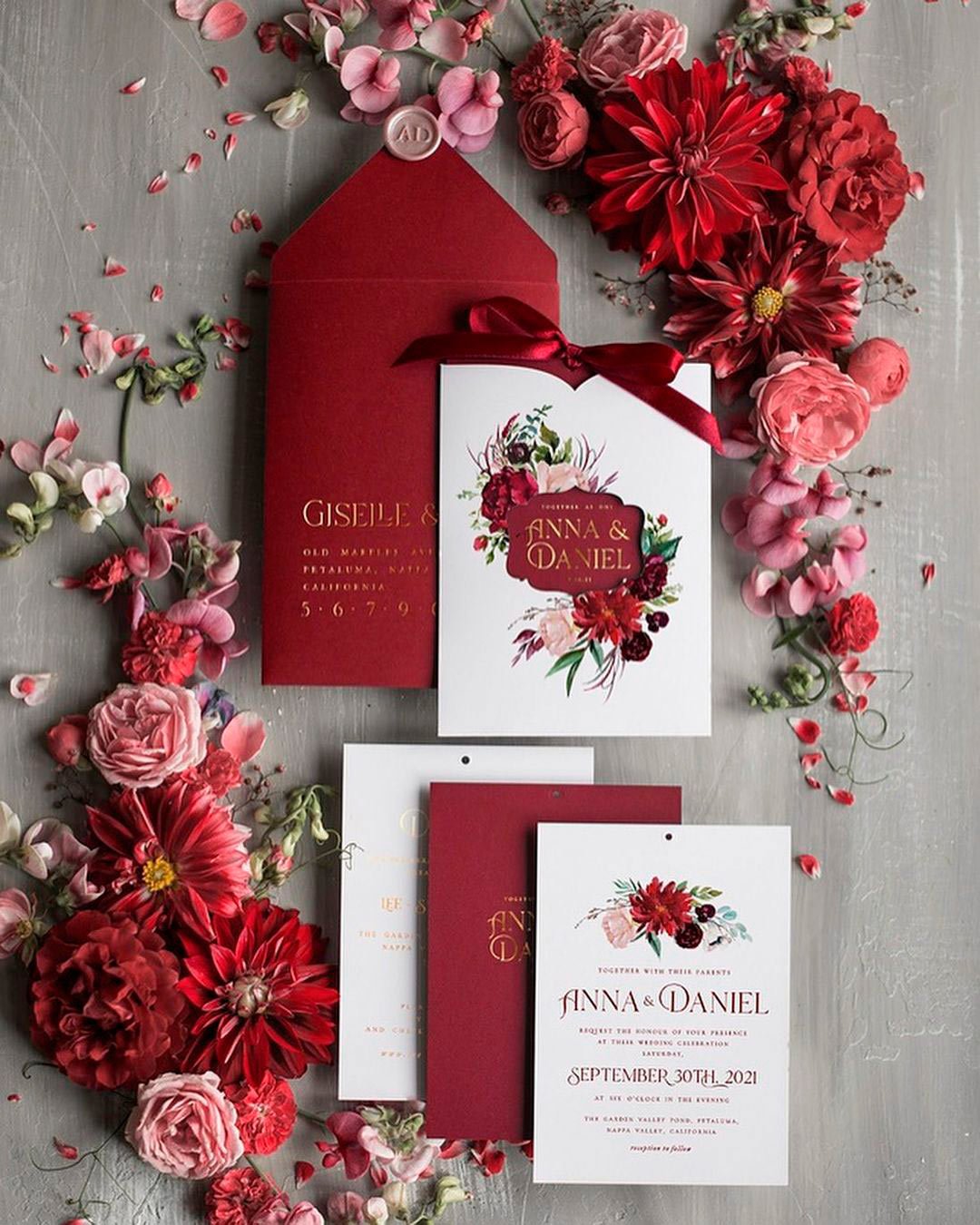 red and black wedding ideas