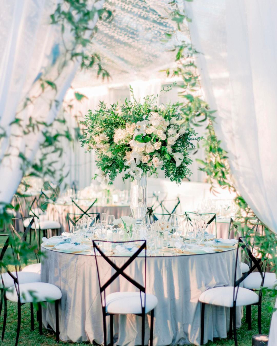 summer wedding colors white green reception