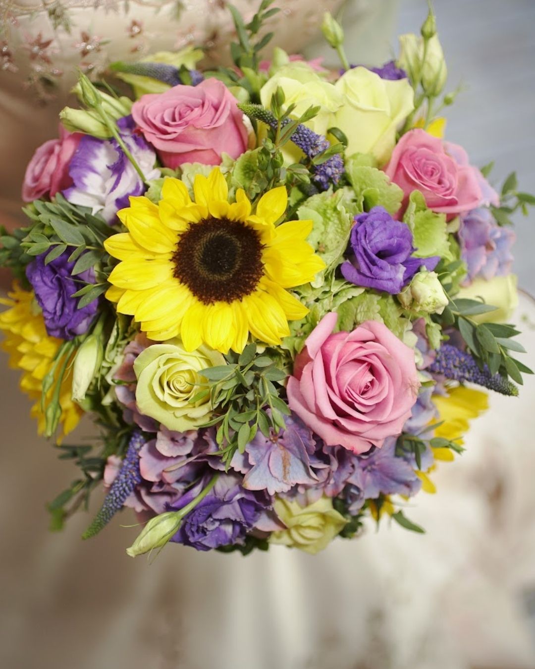 sunflower wedding bouquets4
